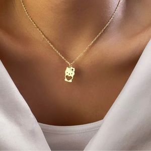 Hello kitty necklace (stainless steel)